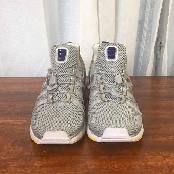 Nike Shox Gravity Metallic Silver Red Gym Blue - Picture 2 of 8